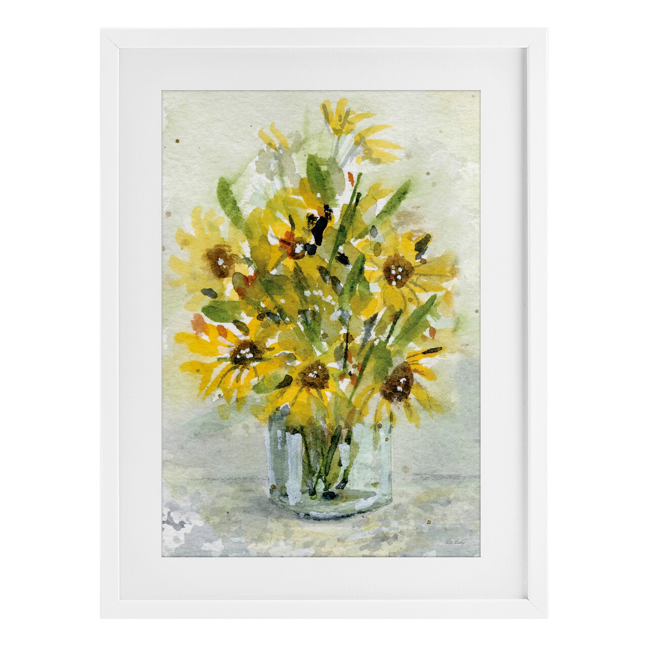 Stupell Industries Sun Flowers & Daisy Bouquet Framed Print Under Glass, design by Patti Bishop